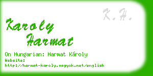 karoly harmat business card